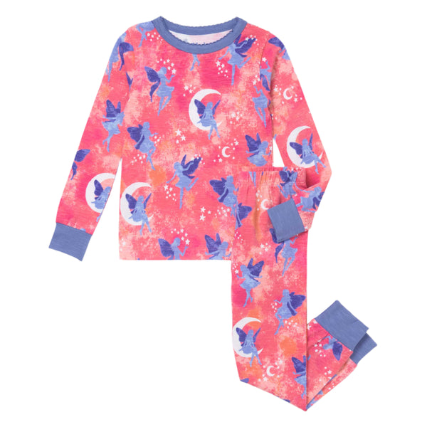 Hatley Organic Pajama Set - Night Fairies-S25NFK1789 2-Pumpkin Pie Kids Canada
