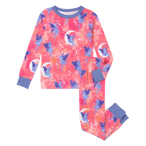 Hatley Organic Pajama Set - Night Fairies-S25NFK1789 2-Pumpkin Pie Kids Canada