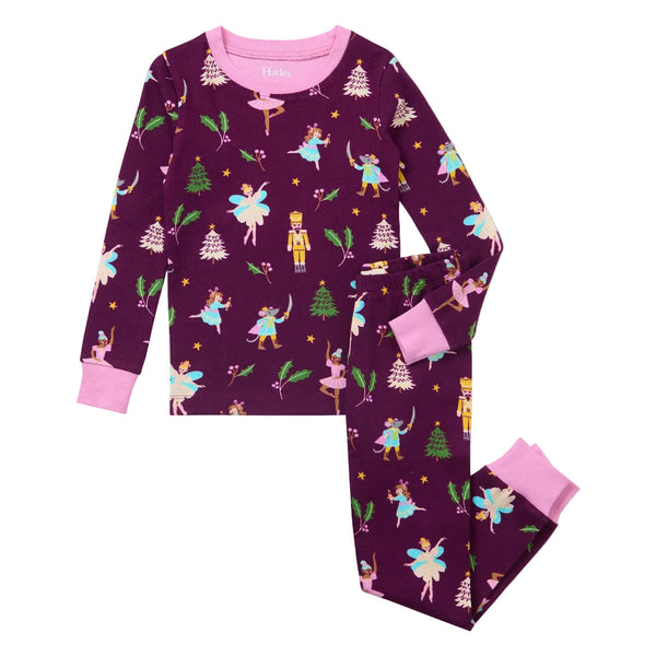Hatley Organic Pajama Set - Purple Nutcracker-F26NNK204O 3-Pumpkin Pie Kids Canada