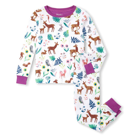 Hatley Organic Pajama Set - Soft Forest-Pumpkin Pie Kids Canada