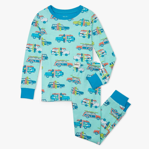 Hatley Organic Pajama Set - Surfs Up-S21BCK204O 8-Pumpkin Pie Kids Canada