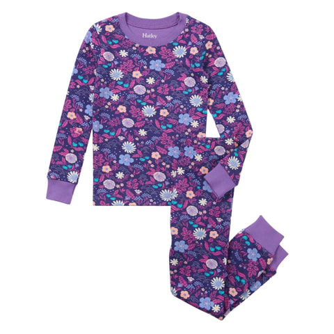 Hatley Organic Pajama Set - Tiny Flowers-F26TFK204O 2-Pumpkin Pie Kids Canada