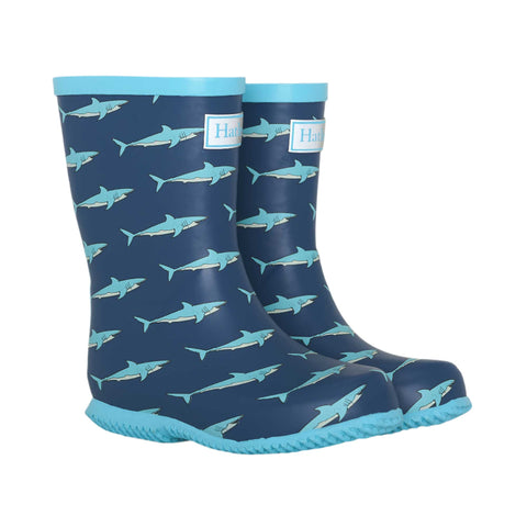 Hatley Packable Rain Boots - Shark-S25STK1798 6-Pumpkin Pie Kids Canada