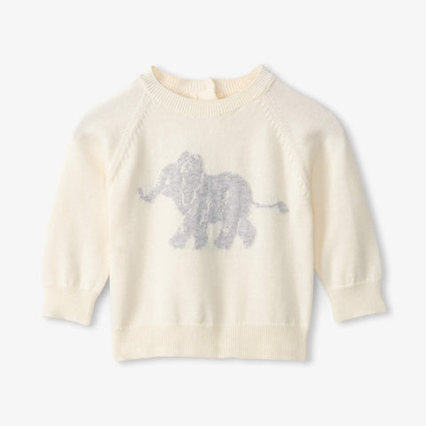 Hatley Pull Over Sweater - Baby Elephant-Pumpkin Pie Kids Canada