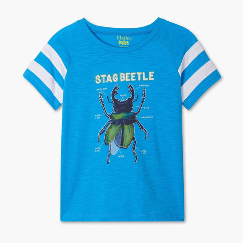 Hatley Raglan Tee - Stag Beetle-Pumpkin Pie Kids Canada