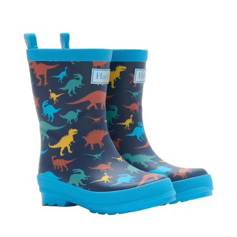 Hatley Rain Boots - Colourful Dinos-F26CDK1367 8-Pumpkin Pie Kids Canada
