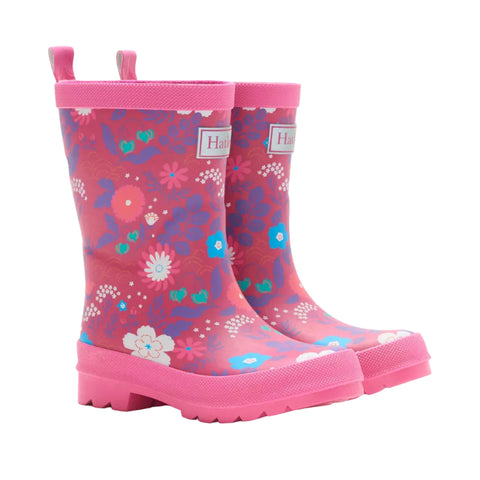 Hatley Rain Boots - Tiny Flowers-F26TFK1367 8-Pumpkin Pie Kids Canada
