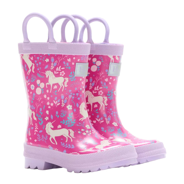 Hatley Rain Boots - Unicorn Forest-F26UPT1577 6-Pumpkin Pie Kids Canada
