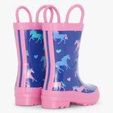 Hatley Rainboots - Heart & Horses-F25HHT1577 6-Pumpkin Pie Kids Canada