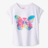 Hatley Relaxed Tee - Painted Butterfly-Pumpkin Pie Kids Canada
