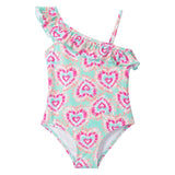 Hatley Ruffle Trim Swimsuit - Glow Hearts-Pumpkin Pie Kids Canada