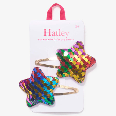 Hatley Sequin Stars Snap Clips-Pumpkin Pie Kids Canada