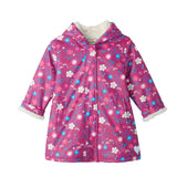 Hatley Sherpa Lined Jacket - Tiny Flowers-F26TFK817 5-Pumpkin Pie Kids Canada