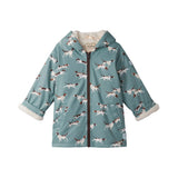 Hatley Sherpa Lined Rain Jacket - On the Hunt-F25DHK818 3-Pumpkin Pie Kids Canada