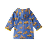 Hatley Snap Rain Coat - Construction Trucks-Pumpkin Pie Kids Canada