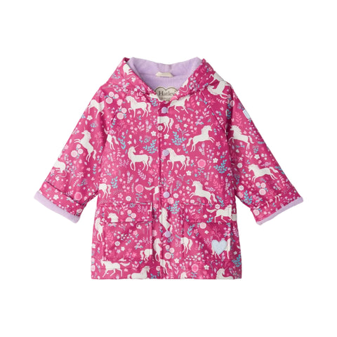 Hatley Snap Rain Coat - Unicorn Forest-F26UPT1317 2-Pumpkin Pie Kids Canada