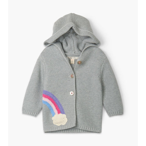 Hatley Sweater Hoodie - Shimmer Grey Rainbow-F20GMI1444 18-24-Pumpkin Pie Kids Canada