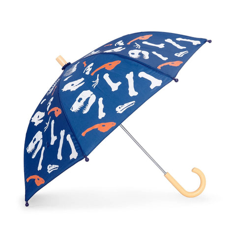 Hatley Umbrella - Colour Changing Dino Fossils-F24DFK021-Pumpkin Pie Kids Canada