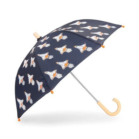 Hatley Umbrella - Colour Changing Space Shuttle-F24SSK021-Pumpkin Pie Kids Canada