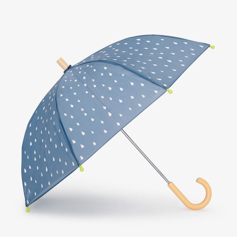Hatley Umbrella - Colour Changing Tiny Drops-F23TDK021-Pumpkin Pie Kids Canada