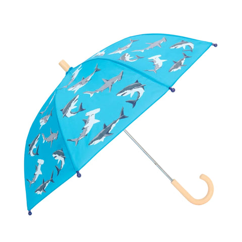 Hatley Umbrella - Shark Party-S26SPK021-Pumpkin Pie Kids Canada