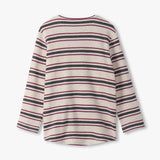 Hatley Waffle Henley - Oatmeal Melange Stripes-Pumpkin Pie Kids Canada