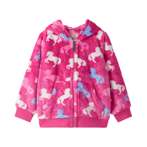Hatley Zip-Up Hoodie - Beautiful Horses-Pumpkin Pie Kids Canada