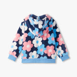 Hatley Zip-Up Hoodie - Big Flowers-Pumpkin Pie Kids Canada