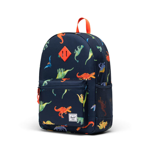 Herschel Heritage Youth Backpack 26L - Watercolour Dinos Darkes-11576-07398-Pumpkin Pie Kids Canada