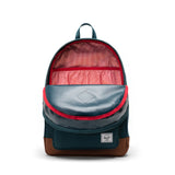Herschel Heritage Youth Backpack - Dark Sea/Saddle Brown-Pumpkin Pie Kids Canada