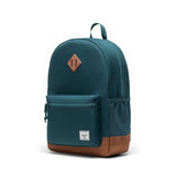 Herschel Heritage Youth Backpack - Dark Sea/Saddle Brown-Pumpkin Pie Kids Canada