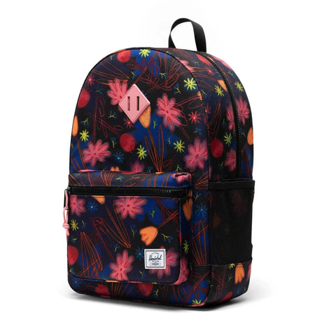 Herschel Heritage Youth Backpack - Doodle Bloom-11576-06368-Pumpkin Pie Kids Canada