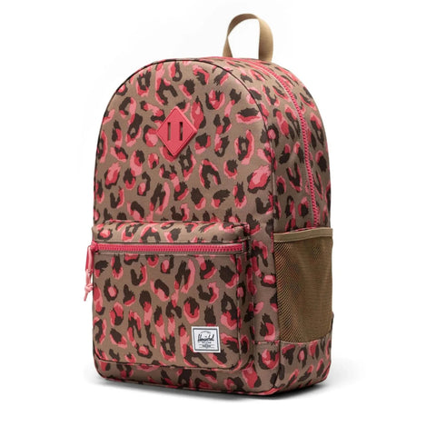 Herschel Heritage Youth Backpack - Holly Berry Leopard-11576-06348-Pumpkin Pie Kids Canada