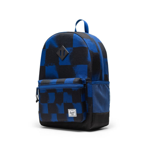 Herschel Heritage Youth Backpack - Stencil Checker Sodalite Blue-Pumpkin Pie Kids Canada