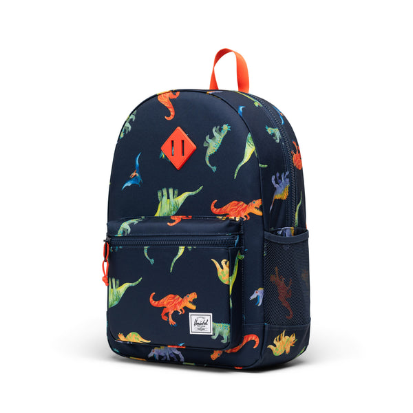 Herschel Heritage Youth Backpack - Watercolour Dinos Darkes-Pumpkin Pie Kids Canada