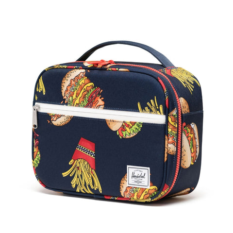 Herschel Pop Quiz Lunch Box - Burgers and Fries-Pumpkin Pie Kids Canada