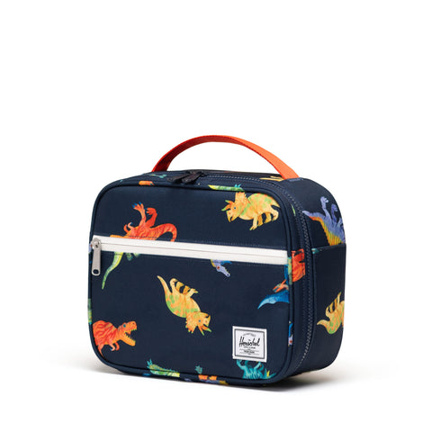 Herschel Pop Quiz Lunch Box - Watercolour Dinos Darkest-30071-07398-Pumpkin Pie Kids Canada