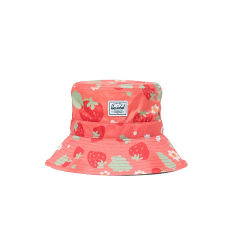 Herschel Toddler Beach UV Bucket Hat - Shell Pink Sweet Strawberries-50276-06175 2-4Y-Pumpkin Pie Kids Canada