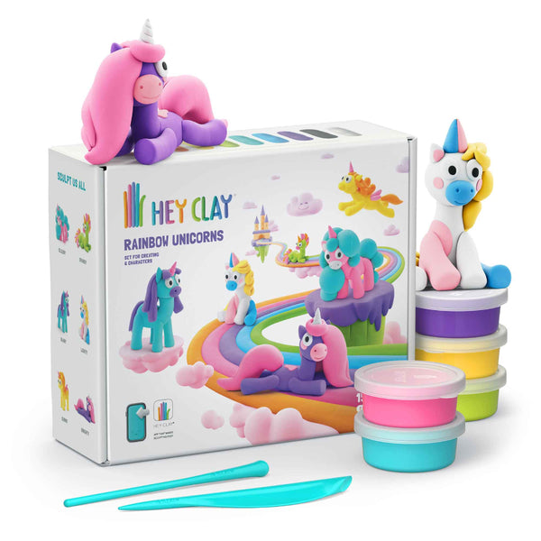 Hey Clay Rainbow Unicorns-HC15028-Pumpkin Pie Kids Canada