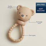 Itzy Ritzy Bear Sweetie Rattle-SH8580-Pumpkin Pie Kids Canada