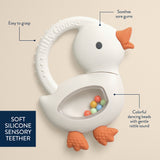 Itzy Ritzy Bitzy Shake Silicone Teether - Goose-Pumpkin Pie Kids Canada