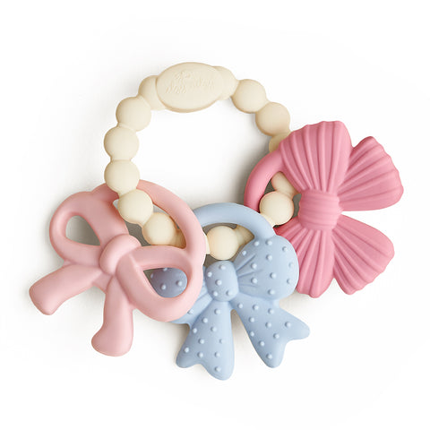 Itzy Ritzy Itzy Trio Teether - Bows-606702004-Pumpkin Pie Kids Canada