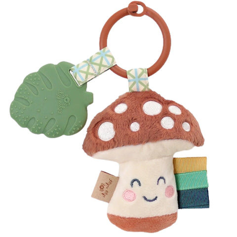 Itzy Ritzy Pal Plush + Teether - Mushroom-TPL8497-Pumpkin Pie Kids Canada