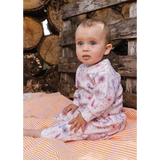 Deux Par Deux Top & Pant Set - Pink Flowers-J20A11-2J233 6M-Pumpkin Pie Kids Canada