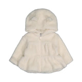Deux Par Deux Zip Sherpa Jacket - Off White-J20A30-01010 3M-Pumpkin Pie Kids Canada