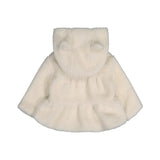 Deux Par Deux Zip Sherpa Jacket - Off White-J20A30-01010 3M-Pumpkin Pie Kids Canada