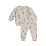 Deux Par Deux Top & Pant Set - Animals-J20C10-2J240 6M-Pumpkin Pie Kids Canada