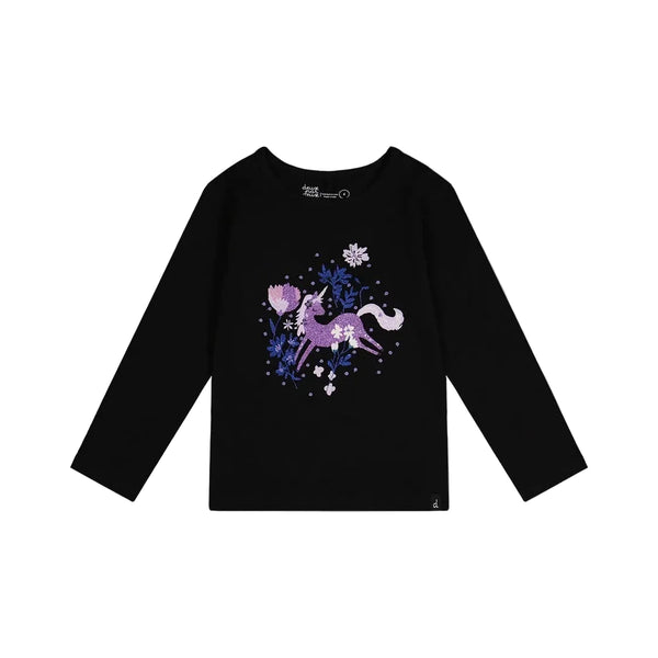 Deux Par Deux Organic Top - Anthracite-J20L70-09990C 4-Pumpkin Pie Kids Canada