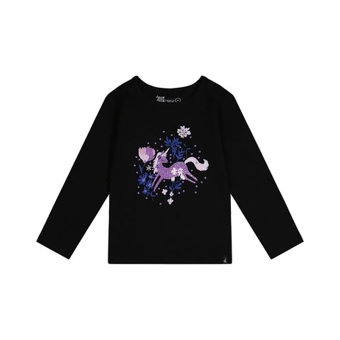 Deux Par Deux Organic Top - Anthracite-J20L70-09990C 4-Pumpkin Pie Kids Canada