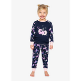 Deux Par Deux Organic Cotton Pajama Set - Unicorns-J20PG10-2J217B 3-Pumpkin Pie Kids Canada